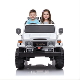 24V Toyota Premium 4x4 2-Seater Ride-On Truck W/ Rubber Wheels, Music Player & RC