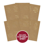 Perfect Verses Foiled Kraft Paper Pad
