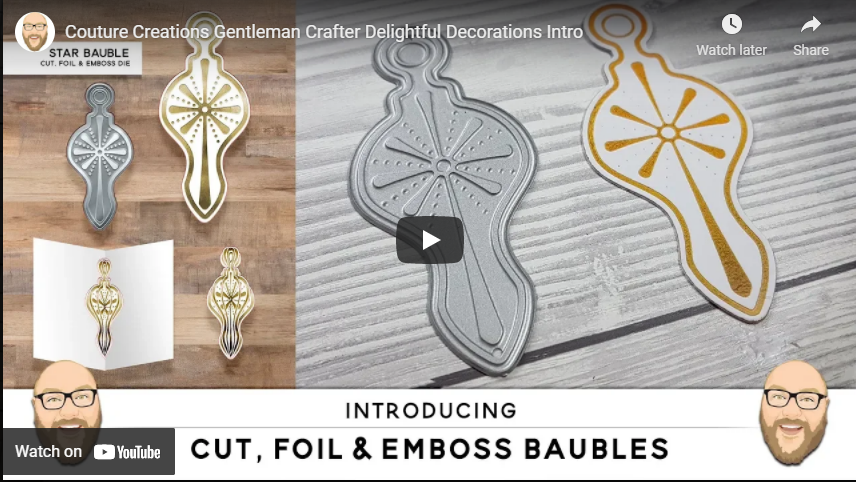 Couture Creations Tree Bauble Cut, Foil and Emboss Die (CO727012)